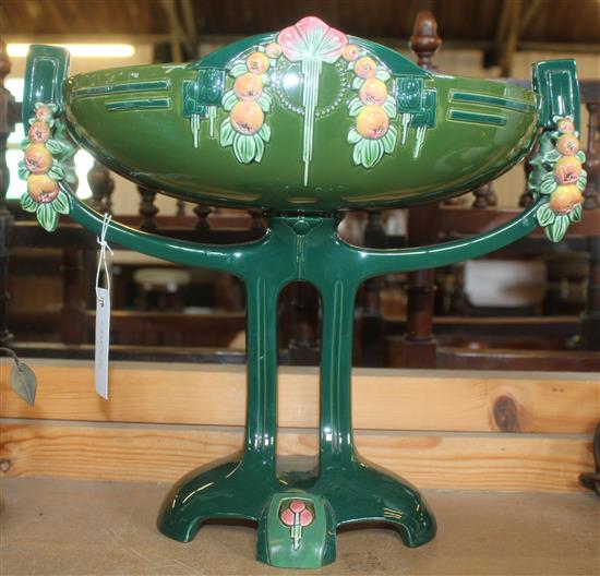 An Eichwald majolica centrepiece